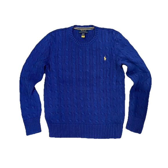 Polo Ralph Lauren Boys Cable Knit Sweater 10/12 - Picture 1 of 6